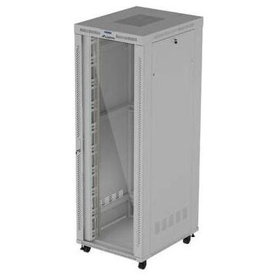 Lanberg Stehender Rack-Schrank 47U 800x1000 Grau Glastür LCD (Flat Pack) V2 (47 HE, 19 Zoll Rack), Serverschrank, Grau Lanberg Stehender Rack-Schrank 47U 800x1000 Grau Glastür LCD (Flat Pack) V2 (47 HE, 19 Zoll Rack), Serverschrank, Grau