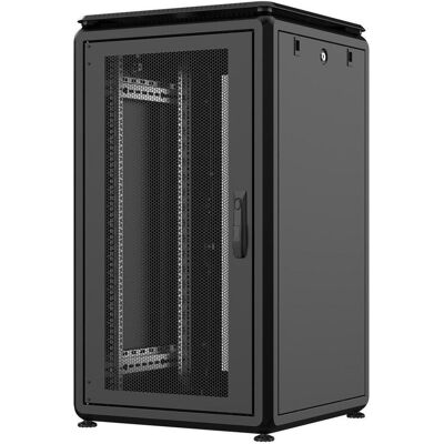 Rockstable 20HE 19 Zoll 600x600x1050mm (BxTxH) Serverschrank Netzwerkschrank perforierte Tür (20 HE, 19 Zoll Rack), Serverschrank, Schwarz Rockstable 20HE 19 Zoll 600x600x1050mm (BxTxH) Serverschrank Netzwerkschrank perforierte Tür (20 HE, 19 Zoll Rack), Serverschrank, Schwarz