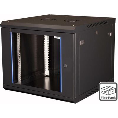 Wirewin 19/ Wandschrank, einteilig, Pro 3nd Generation, Flat-Pack, 600x450mm, schwarz (9 HE, 19 Zoll Rack), Serverschrank, Schwarz Wirewin 19/ Wandschrank, einteilig, Pro 3nd Generation, Flat-Pack, 600x450mm, schwarz (9 HE, 19 Zoll Rack), Serverschrank, Schwarz