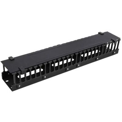 Deltaco 19-20 Rack Kabelmanagement-Panel - Schwarz Deltaco 19-20 Rack Kabelmanagement-Panel - Schwarz