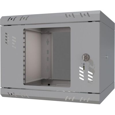 LMS Data Stalflex Rack Cabinet 10" 4U, 300mm, Glass Door, Gray S-RC10-4U-300GG (4 HE, 10 Zoll Rack), Serverschrank, Grau LMS Data Stalflex Rack Cabinet 10" 4U, 300mm, Glass Door, Gray S-RC10-4U-300GG (4 HE, 10 Zoll Rack), Serverschrank, Grau