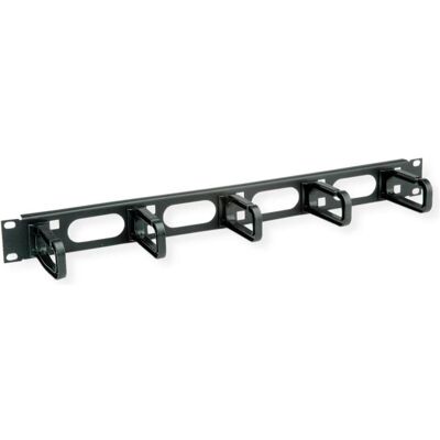 CONTEG DP-VP-P5-H 19"-Kabelführung 1 HE 5 Kabelösen 40/80, Serverschrank Zubehör, Schwarz CONTEG DP-VP-P5-H 19"-Kabelführung 1 HE 5 Kabelösen 40/80, Serverschrank Zubehör, Schwarz