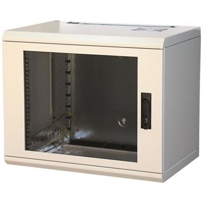 Schweitzer 19" EasyFix 9HE EF 09412 600 tief ESG-Scheibe (9 HE, 19 Zoll Rack), Serverschrank, Grau Schweitzer 19" EasyFix 9HE EF 09412 600 tief ESG-Scheibe (9 HE, 19 Zoll Rack), Serverschrank, Grau