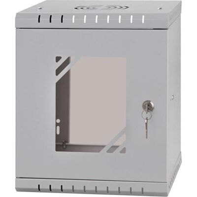 Stalflex Wandmontiertes Rack 10" 6U Grau mit Schloss Stalflex Wandmontiertes Rack 10" 6U Grau mit Schloss
