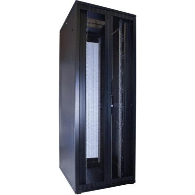 Dsit 47 HE 19” Serverschrank, mit perforierter Fronttür (BxTxH) 800 x 1000 x 2260mm (47 HE, 19 Zoll Rack), Serverschrank, Schwarz Dsit 47 HE 19” Serverschrank, mit perforierter Fronttür (BxTxH) 800 x 1000 x 2260mm (47 HE, 19 Zoll Rack), Serverschrank, Schwarz