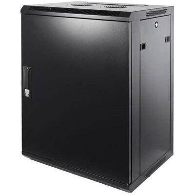 Dsit 12 HE Serverschrank, Wandgehäuse, mit Metalltür (BxTxH) 600 x 600 x 635mm (12 HE, 19 Zoll Rack), Serverschrank, Schwarz Dsit 12 HE Serverschrank, Wandgehäuse, mit Metalltür (BxTxH) 600 x 600 x 635mm (12 HE, 19 Zoll Rack), Serverschrank, Schwarz