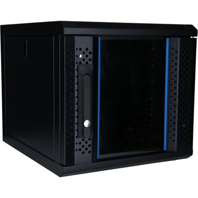 Dsit 6 HE, 10" Serverschrank, mit Glastür, (BxTxH) 370X450X370mm (6 HE, 10 Zoll Rack), Serverschrank, Schwarz Dsit 6 HE, 10" Serverschrank, mit Glastür, (BxTxH) 370X450X370mm (6 HE, 10 Zoll Rack), Serverschrank, Schwarz