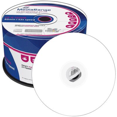 MediaRange CD-R - printable, 50er-Spindel (50x), Optischer Datenträger MediaRange CD-R - printable, 50er-Spindel (50x), Optischer Datenträger