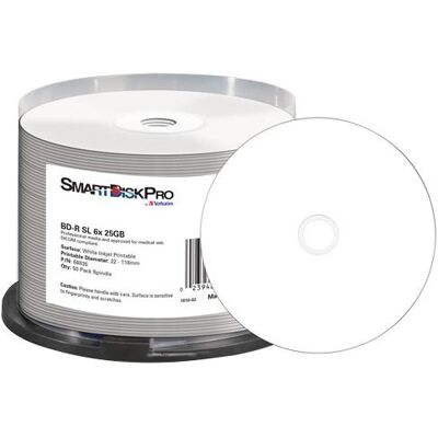 Smartdisk PRO BD-R White Thermal Spindle (50x), Optischer Datenträger Smartdisk PRO BD-R White Thermal Spindle (50x), Optischer Datenträger