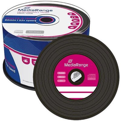 MediaRange Vinyl-Look CD-R 700MB/80Min (2x 50er-Spindel) (100x), Optischer Datenträger MediaRange Vinyl-Look CD-R 700MB/80Min (2x 50er-Spindel) (100x), Optischer Datenträger
