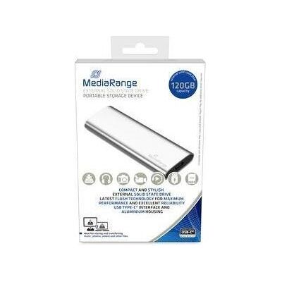 MediaRange MR1100 external SSD M.2 NVMe 120GB 450/420 MB/s (120 GB, M.2), SSD MediaRange MR1100 external SSD M.2 NVMe 120GB 450/420 MB/s (120 GB, M.2), SSD