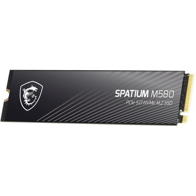 MSI SSD 2TB Spatium M580 (M.2 2280) PCIe 5.0 NVMe (2000 GB, M.2 2280), SSD MSI SSD 2TB Spatium M580 (M.2 2280) PCIe 5.0 NVMe (2000 GB, M.2 2280), SSD