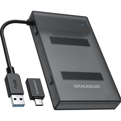 Graugear USB-A/C 3.1 Adapterkabel 2,5" SATA SSD/HDD, SSD + Festplatte Zubehör Graugear USB-A/C 3.1 Adapterkabel 2,5" SATA SSD/HDD, SSD + Festplatte Zubehör