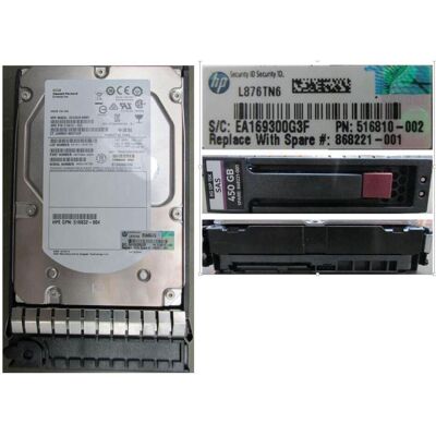 HPE HDD Hot Plug 450GB SAS 15K (0.45 TB, 3.5"), Festplatte HPE HDD Hot Plug 450GB SAS 15K (0.45 TB, 3.5"), Festplatte