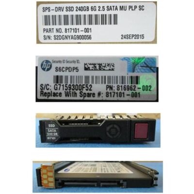 HPE hot-plug SSD 240GB 2.5Inch SFF (240 GB), SSD HPE hot-plug SSD 240GB 2.5Inch SFF (240 GB), SSD