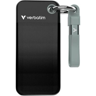Verbatim SSD 128GB Pocket SSD USB 3.2 Gen 2 Black/Grey (0.13 TB), Externe SSD, Schwarz, Grau Verbatim SSD 128GB Pocket SSD USB 3.2 Gen 2 Black/Grey (0.13 TB), Externe SSD, Schwarz, Grau