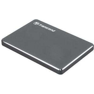 Transcend STOREJET 25C3 EXTRA SLIM HDD (USB 3.1) 1TB (1 TB), Externe Festplatte, Silber Transcend STOREJET 25C3 EXTRA SLIM HDD (USB 3.1) 1TB (1 TB), Externe Festplatte, Silber