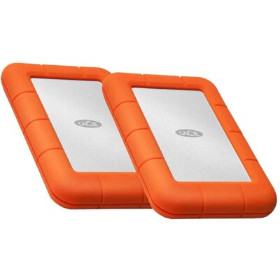 LaCie Rugged USB -C 2TB - Duo Pack (2 TB), Externe Festplatte, Grau LaCie Rugged USB -C 2TB - Duo Pack (2 TB), Externe Festplatte, Grau