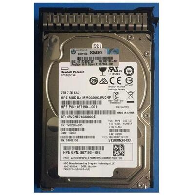 Hewlett Packard Enterprise 2TB 12G 7200U/min SFF SAS SC - Festplatte Hewlett Packard Enterprise 2TB 12G 7200U/min SFF SAS SC - Festplatte