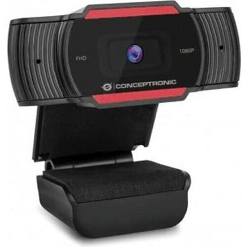 Conceptronic Webcam AMDIS 1080P FHD, Webcam