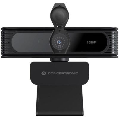 Conceptronic Webcam AMDIS 1080P Full Win11/10 Webcam+Micr. (2 Mpx), Webcam, Schwarz Conceptronic Webcam AMDIS 1080P Full Win11/10 Webcam+Micr. (2 Mpx), Webcam, Schwarz