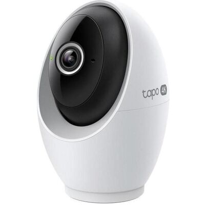 TP-Link 4K Schwenk-/Neige-KI-Überwachungskamera für Innenbereiche (3840 x 2160 Pixels), Netzwerkkamera, Schwarz TP-Link 4K Schwenk-/Neige-KI-Überwachungskamera für Innenbereiche (3840 x 2160 Pixels), Netzwerkkamera, Schwarz