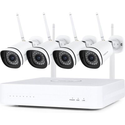 Foscam FN8108W-B4-1T, 2K/3MP 8-Kanal-WiFi-Sicherheit (FN8108W-B4-1T) (2560 x 1440 Pixels), Netzwerkkamera, Weiss Foscam FN8108W-B4-1T, 2K/3MP 8-Kanal-WiFi-Sicherheit (FN8108W-B4-1T) (2560 x 1440 Pixels), Netzwerkkamera, Weiss