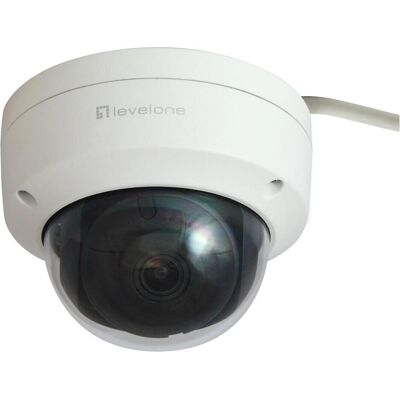 LevelOne IPCam FCS-3403 Dome Out 4MP H.265 IR 9W PoE (2680 x 1520 Pixel), Netzwerkkamera, Weiss LevelOne IPCam FCS-3403 Dome Out 4MP H.265 IR 9W PoE (2680 x 1520 Pixel), Netzwerkkamera, Weiss