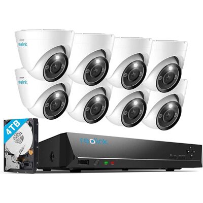 Reolink NVS16-12MD8 8K System mit 8 Kameras (4512 x 2512 Pixels), Netzwerkkamera, Schwarz, Weiss Reolink NVS16-12MD8 8K System mit 8 Kameras (4512 x 2512 Pixels), Netzwerkkamera, Schwarz, Weiss