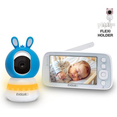 Evolveo Baby Monitor N5 - Set videochůvičky s 360° dohledem, obousměrnou komunikací a ukolébavkami (1920 x 1080 Pixels), Netzwerkkamera, Mehrfarbig Evolveo Baby Monitor N5 - Set videochůvičky s 360° dohledem, obousměrnou komunikací a ukolébavkami (1920 x 1080 Pixels), Netzwerkkamera, Mehrfarbig