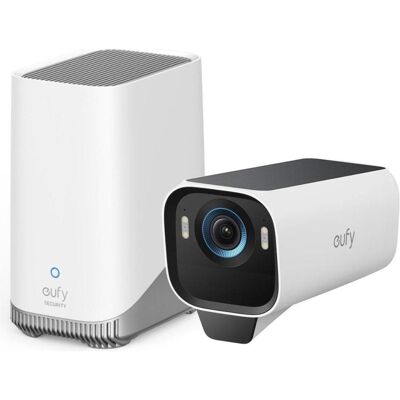 eufy Security S3 Pro Buitencamera met HomeBase 3 - Outdoorcam set - 4K Ultra HD, Netzwerkkamera, Weiss eufy Security S3 Pro Buitencamera met HomeBase 3 - Outdoorcam set - 4K Ultra HD, Netzwerkkamera, Weiss