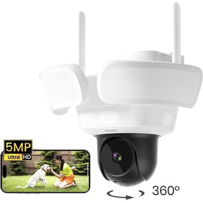 Aosu L5P 5MP 360° WLAN Überwachungskamera mit Flutlichtern Aosu L5P 5MP 360° WLAN Überwachungskamera mit Flutlichtern