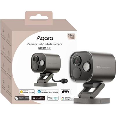 Aqara AQAZCH-C03D G - Camera Hub G5 Pro Grey (Zigbee, PoE), Netzwerkkamera, Grau Aqara AQAZCH-C03D G - Camera Hub G5 Pro Grey (Zigbee, PoE), Netzwerkkamera, Grau