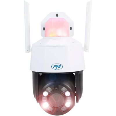 PNI Videoüberwachungskamera House IP575 5MP WiFi mit IP, 20-fach optischer Zoom, Varioobjektiv (2592 x 1944 Pixels), Netzwerkkamera, Weiss, Schwarz PNI Videoüberwachungskamera House IP575 5MP WiFi mit IP, 20-fach optischer Zoom, Varioobjektiv (2592 x 1944 Pixels), Netzwerkkamera, Weiss, Schwarz