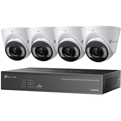 TP-Link Kit NVR POE 4 canaux 2To + 4 caméras S445-2,8mm, Netzwerkkamera, Weiss, Schwarz TP-Link Kit NVR POE 4 canaux 2To + 4 caméras S445-2,8mm, Netzwerkkamera, Weiss, Schwarz