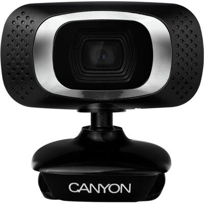 Canyon CNE-CWC3N Webcam 2 MP 1980 x 1080 Pixel USB 2.0 Schwarz (2.10 Mpx), Webcam, Schwarz, Silber Canyon CNE-CWC3N Webcam 2 MP 1980 x 1080 Pixel USB 2.0 Schwarz (2.10 Mpx), Webcam, Schwarz, Silber