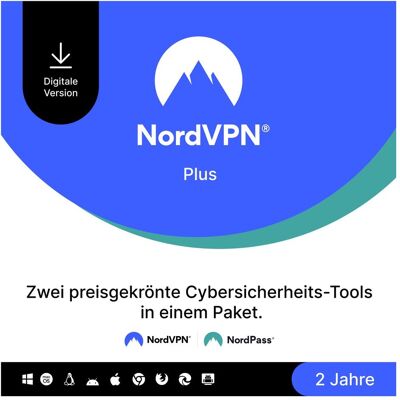 NordVPN Plus für Android & iOS & Windows & Mac OS NordVPN Plus für Android & iOS & Windows & Mac OS