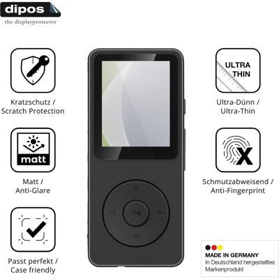Dipos Schutzfolie Matt f??r Aroeally MP3-01F, Geräte Schutzfolie Dipos Schutzfolie Matt f??r Aroeally MP3-01F, Geräte Schutzfolie
