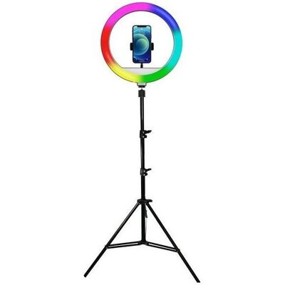 Wp Ringlicht Powerton 13" RGB LED Ringlicht, gross, einstellbare Lichtfarbe und -intensität, Telefon (Ringlicht), Dauerlicht, Mehrfarbig Wp Ringlicht Powerton 13" RGB LED Ringlicht, gross, einstellbare Lichtfarbe und -intensität, Telefon (Ringlicht), Dauerlicht, Mehrfarbig
