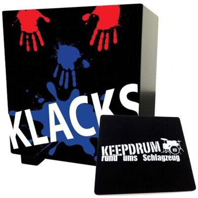 Baff Klacks Trommelhocker Schwarz Cajon mit Sitzpad (Cajon), Perkussion, Schwarz Baff Klacks Trommelhocker Schwarz Cajon mit Sitzpad (Cajon), Perkussion, Schwarz