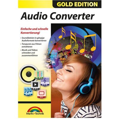 Markt + Technik Audio Converter Gold Edition Download Code für Windows Markt + Technik Audio Converter Gold Edition Download Code für Windows