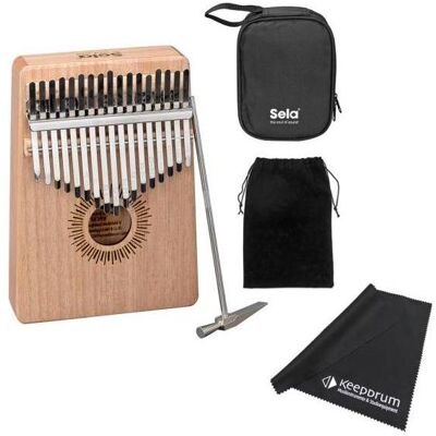 Sela SE245 Kalimba Mahagoni 17 mit Mikrofasertuch (Perkussion), Perkussion, Braun Sela SE245 Kalimba Mahagoni 17 mit Mikrofasertuch (Perkussion), Perkussion, Braun