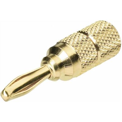 Bananas, vergoldet, Audio Stecker, Gold Bananas, vergoldet, Audio Stecker, Gold