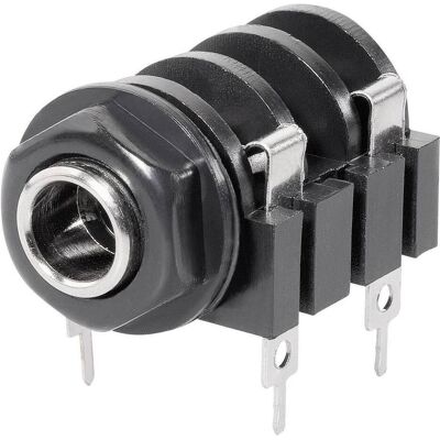 BKL Electronic Klinkeneinbaukupplung 6.35 mm, Audio Stecker, Schwarz BKL Electronic Klinkeneinbaukupplung 6.35 mm, Audio Stecker, Schwarz
