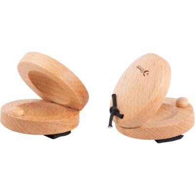 Classic World Holzcastagnetten - 2 Stück - Braun - Castagnetten Classic World Holzcastagnetten - 2 Stück - Braun - Castagnetten