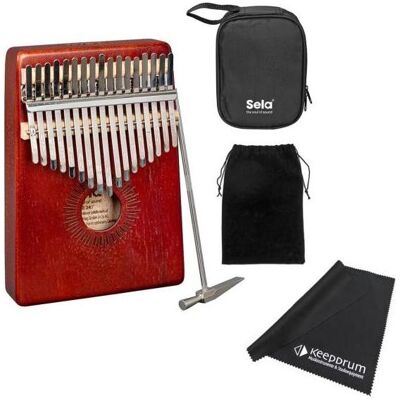 Sela SE247 Kalimba Mahagoni 17 Rot mit Tuch (Perkussion), Perkussion, Rot Sela SE247 Kalimba Mahagoni 17 Rot mit Tuch (Perkussion), Perkussion, Rot
