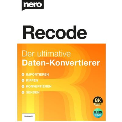 Nero Recode 2025 - Medienkonvertierungssoftware Nero Recode 2025 - Medienkonvertierungssoftware