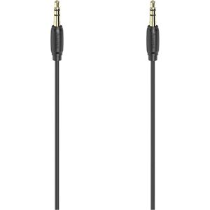 Hama Audio-Kabel, 3,5-mm-Klinken-St. - St., Stereo, vergoldet, ultradünn, 5,0 m (5 m), Audiokabel Hama Audio-Kabel, 3,5-mm-Klinken-St. - St., Stereo, vergoldet, ultradünn, 5,0 m (5 m), Audiokabel