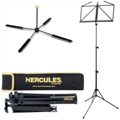 Hercules FLÖTENSTÄNDER HCDS-460B + NOTENSTÄNDER HCBS-030BB, Notenständer, Schwarz Hercules FLÖTENSTÄNDER HCDS-460B + NOTENSTÄNDER HCBS-030BB, Notenständer, Schwarz
