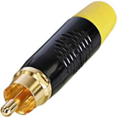 Rean RF2C-B4 Gold RCA Stecker - Robustes Gehäuse Rean RF2C-B4 Gold RCA Stecker - Robustes Gehäuse